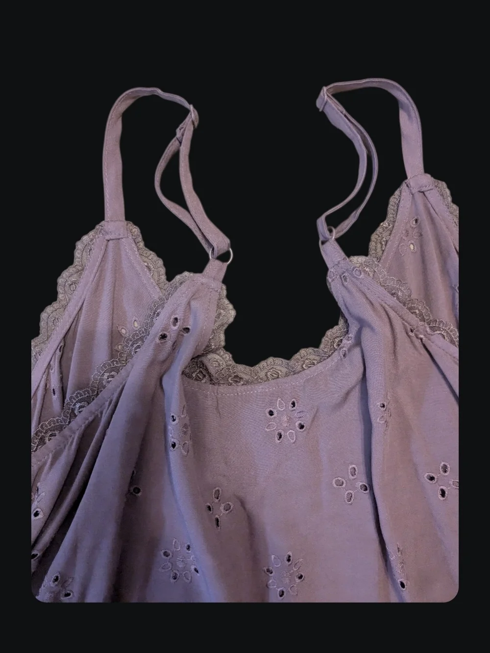TORRID Sophie Eyelet Swing Cami - Size 00 - Picture 9 of 12